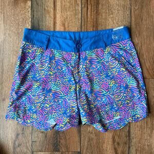 NWOT BIRDIES AND BOWS Chipping Cheetah Animal Print Scalloped Shorts Size 8